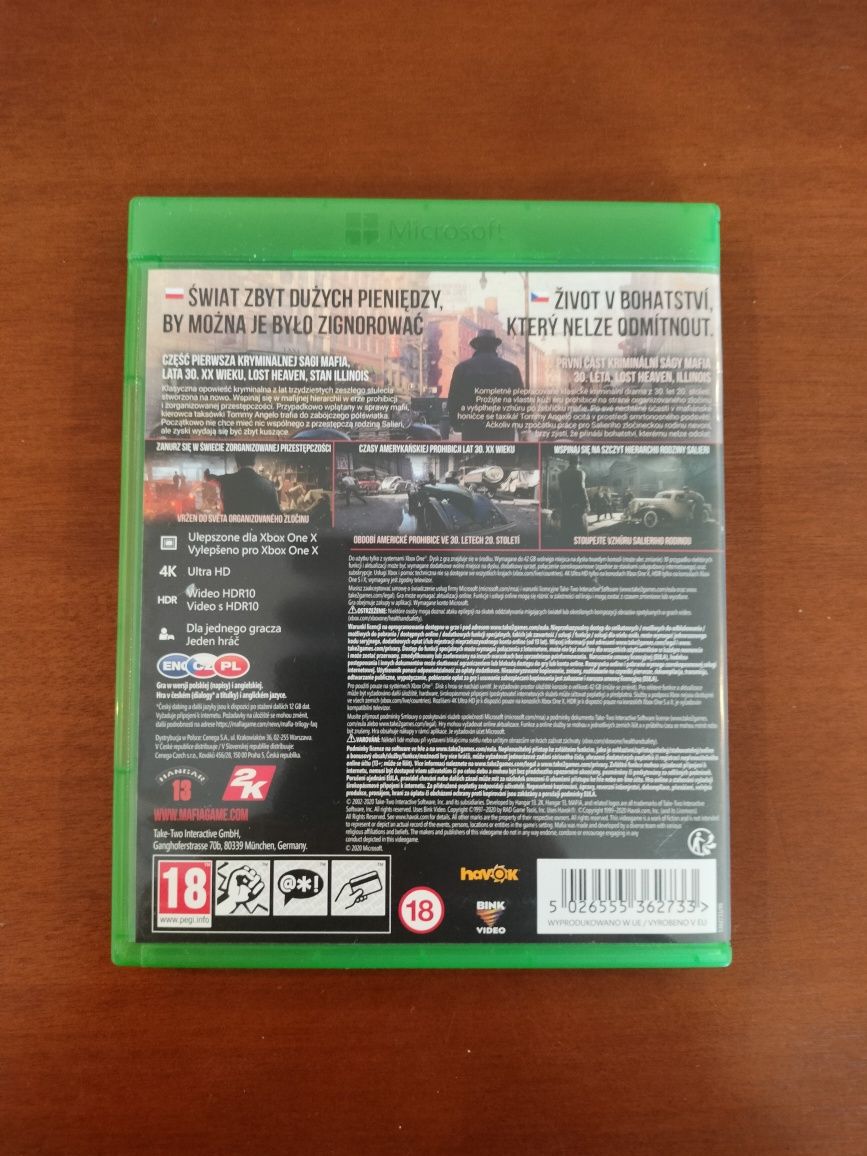 Mafia Definitive Edition Xbox One