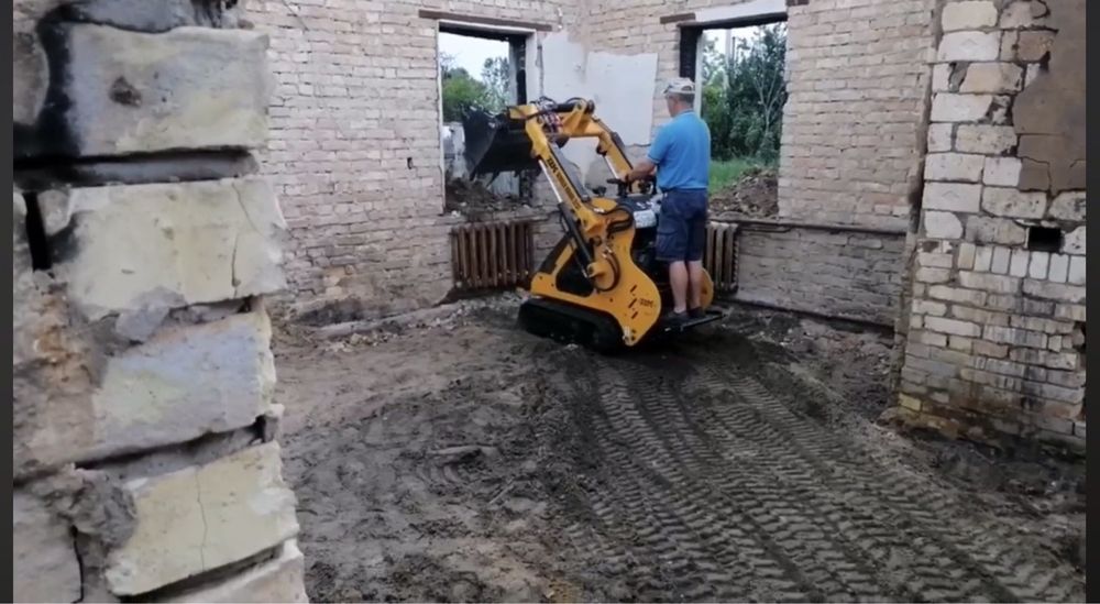Оренда міні навантажувача та траншеє копача