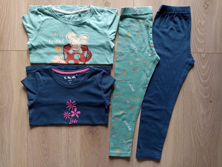 Zestaw ubrań dla dziewczynki 110