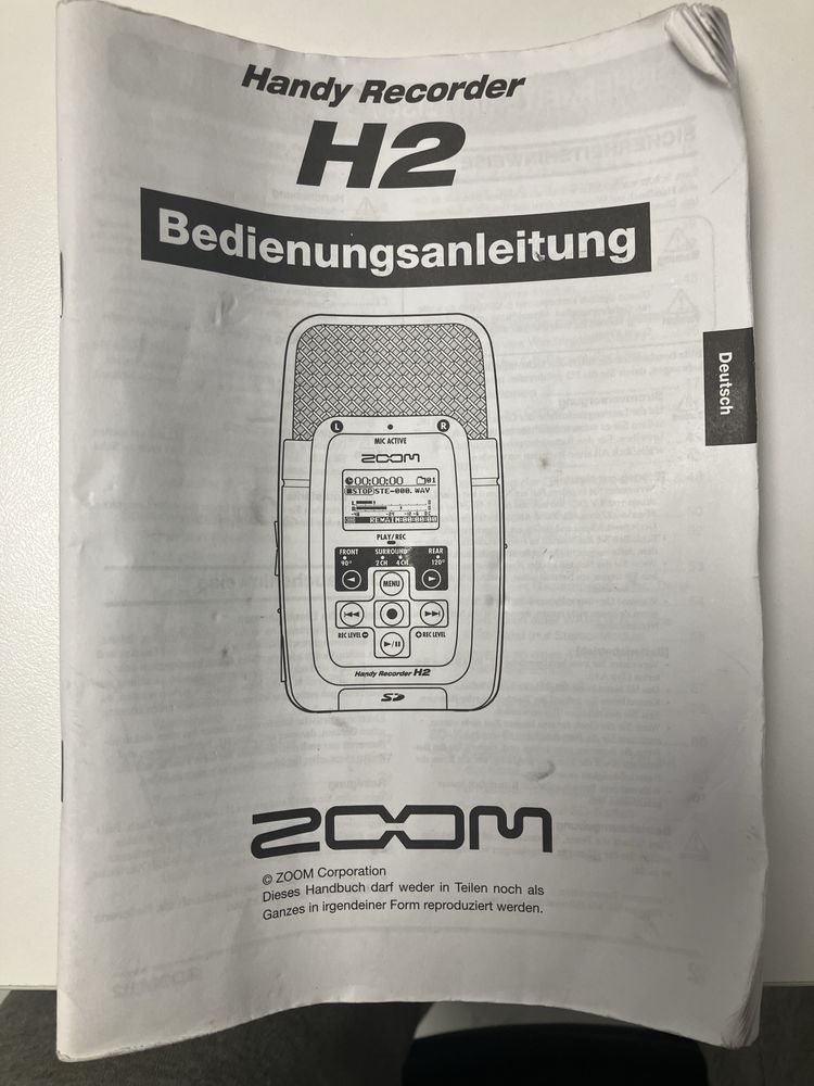 ZOOM H2 cyfrowy stereo rejestrator dzwięku