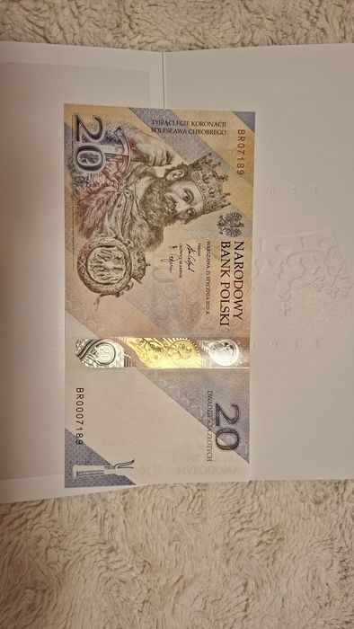 Banknot 20 zł - Tysiąclecie koronacji Bolesława Chrobrego - 2025 rok