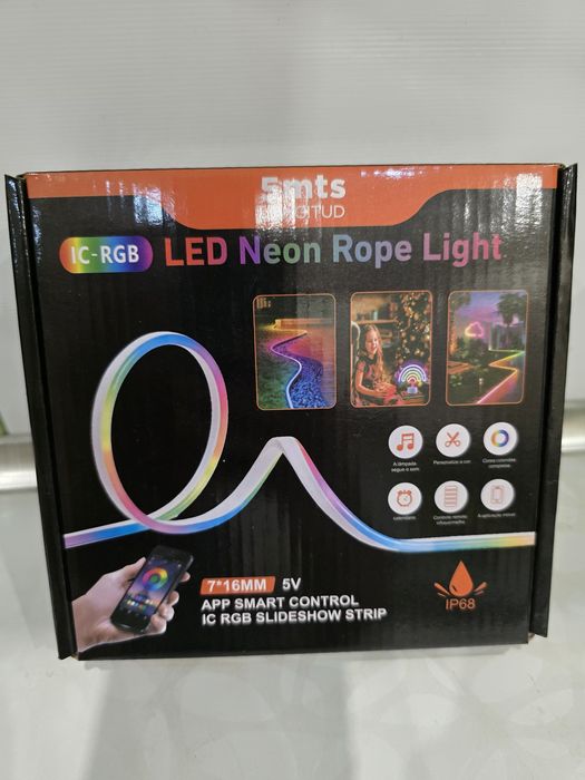 Rgb led лента 5м с пультом умна неоновая стрічка неон гнучкий