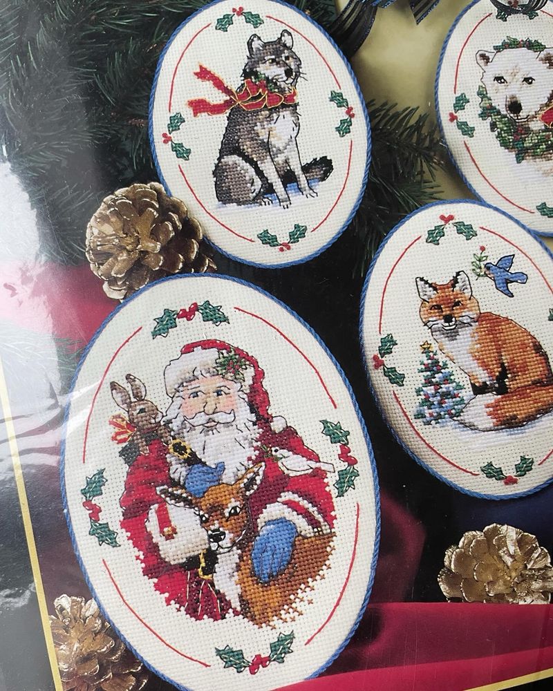 Dimensions Santa’s wildlife ornaments