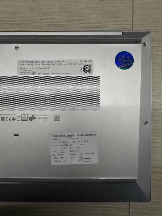 HP EliteBook 850 G7 - Ecrã Grande 15.6” Tátil, i5, 16GB RAM