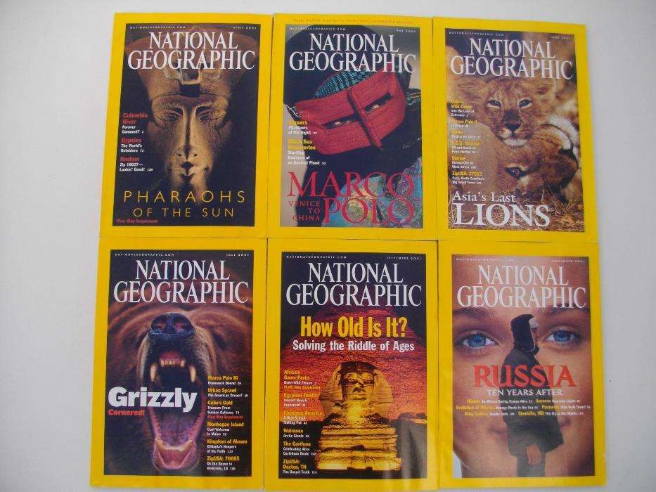 National Geographic: 31 revistas Americanas