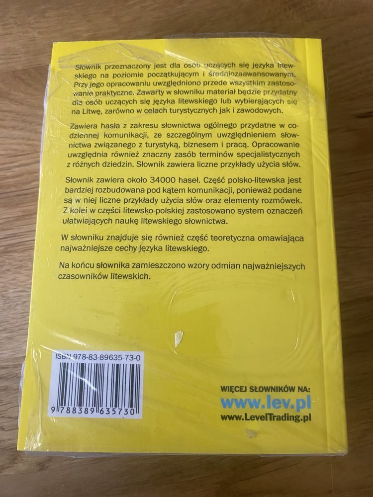 Słownik polsko-litewski, litewsko-polski