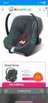 Cybex aton b2 silver + adaptery