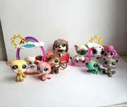 Lps Littlest pet shop zestaw kot pies pasterski świnka chart piesek