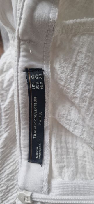 Biała sukienka na lato ZARA r. XS
