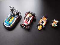 LEGO 4 pojazdy poduszkowiec formuła quad i Technic