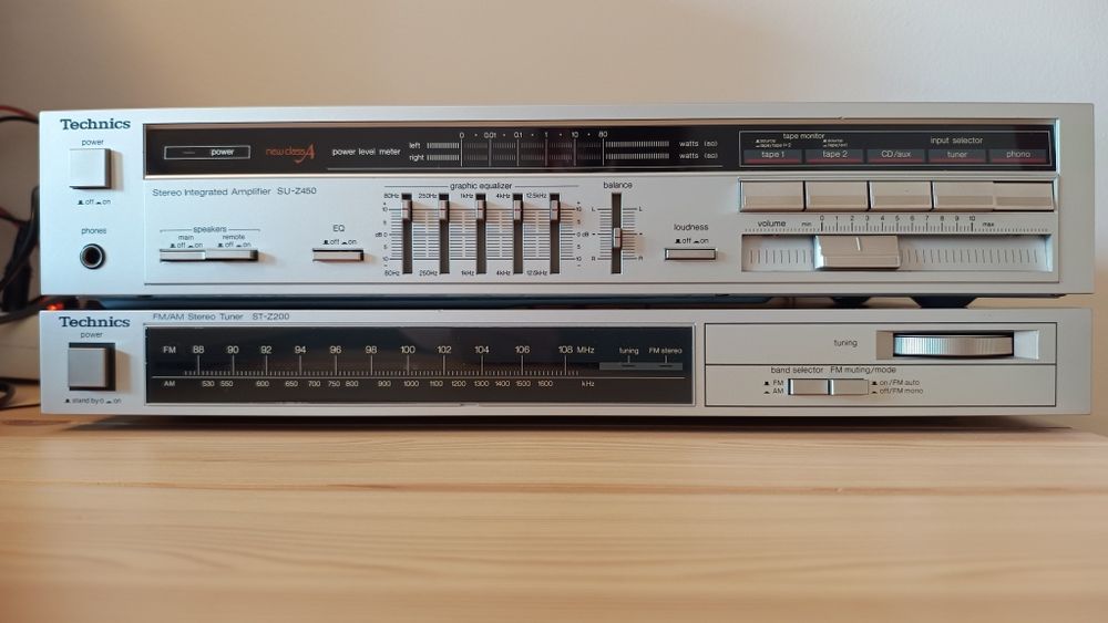 Zestaw Technics z gramofonem plus kolumny