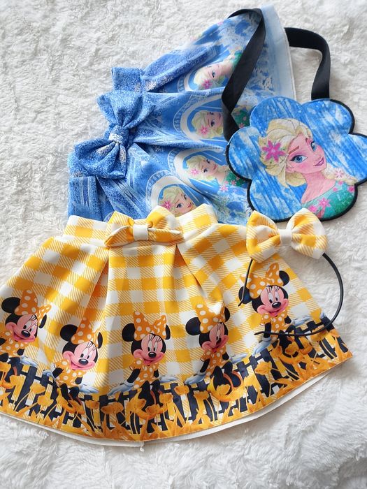 Komplet spódniczek+dodatki roz 104