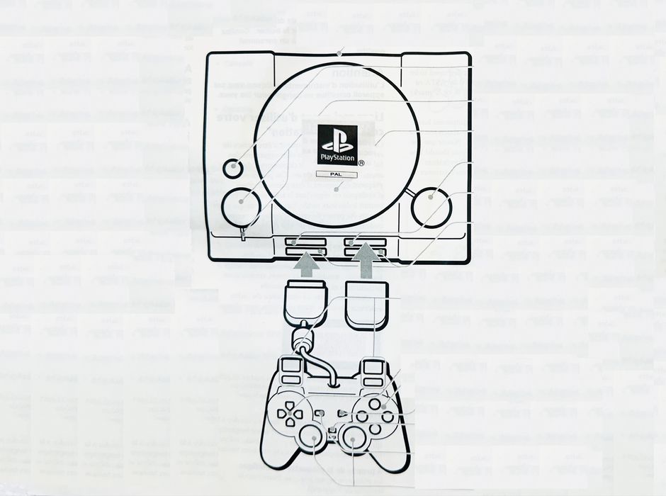 PlayStation SCPH-7502 PSX PsOne One PS1 instrukcja papiery Sony