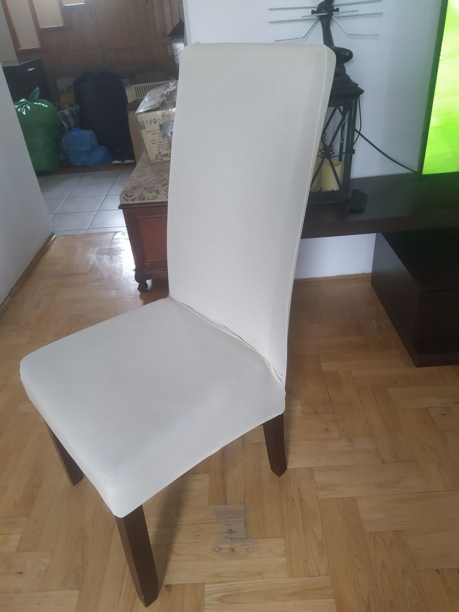Stół z krzesłami duży rozkładany max 3.5 wenge