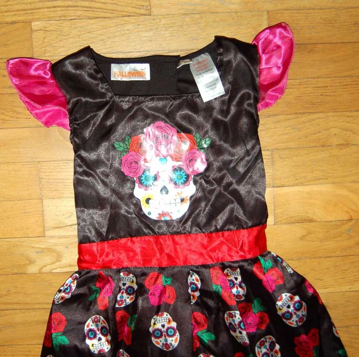 sukienka strój Halloween Karnawał 4-6 lat 110-116 cm