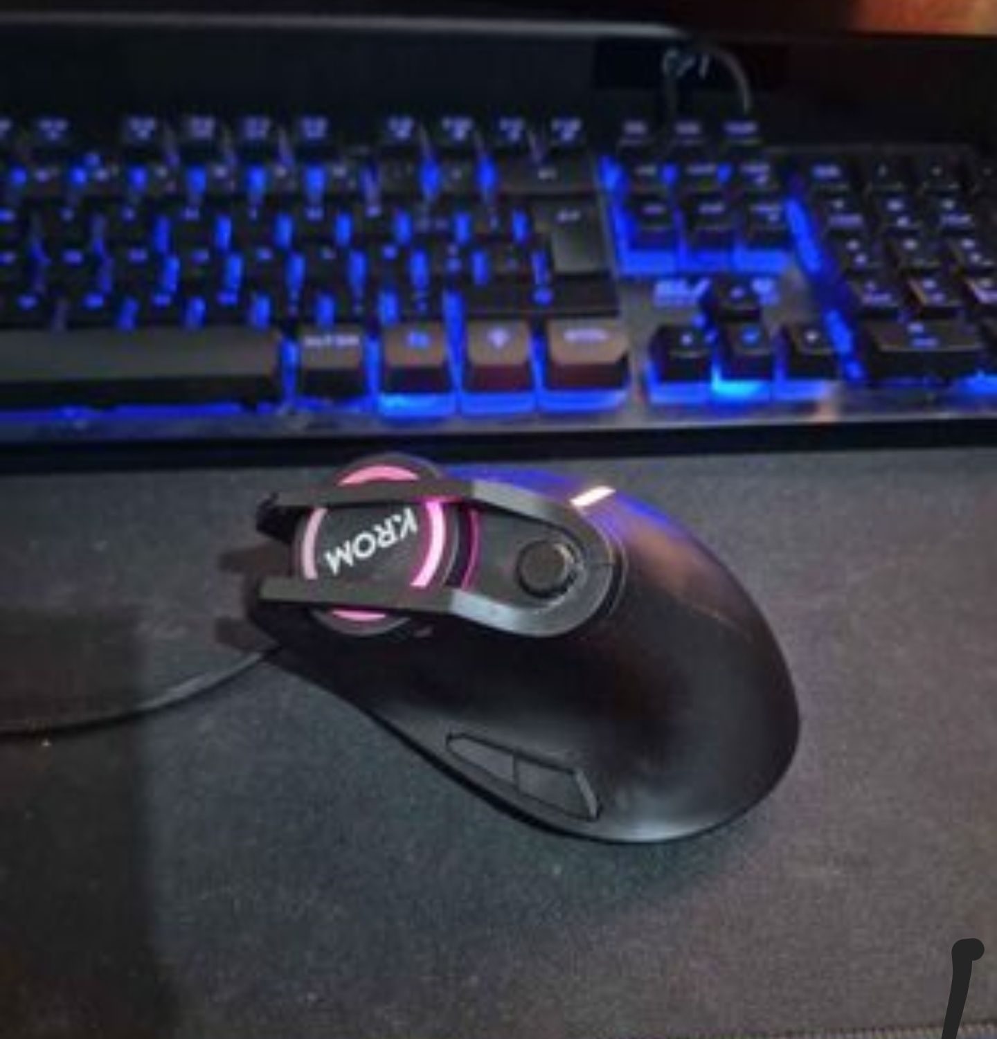 Rato Gaming Ergonómico KROM Kaox RGB