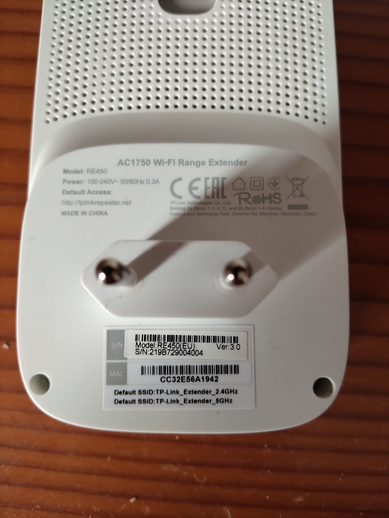 Extensor/Repetidor de sinal Internet Tp-link