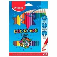 Kredki Colorpeps Trójkątne 18 Kolorów Maped, Maped
