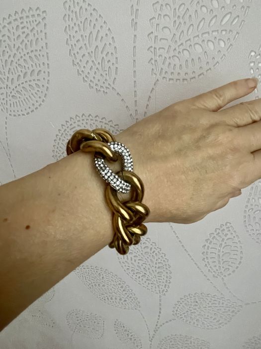 Juicy Couture вінтажний браслет ланцюг золотистий американський вінтаж