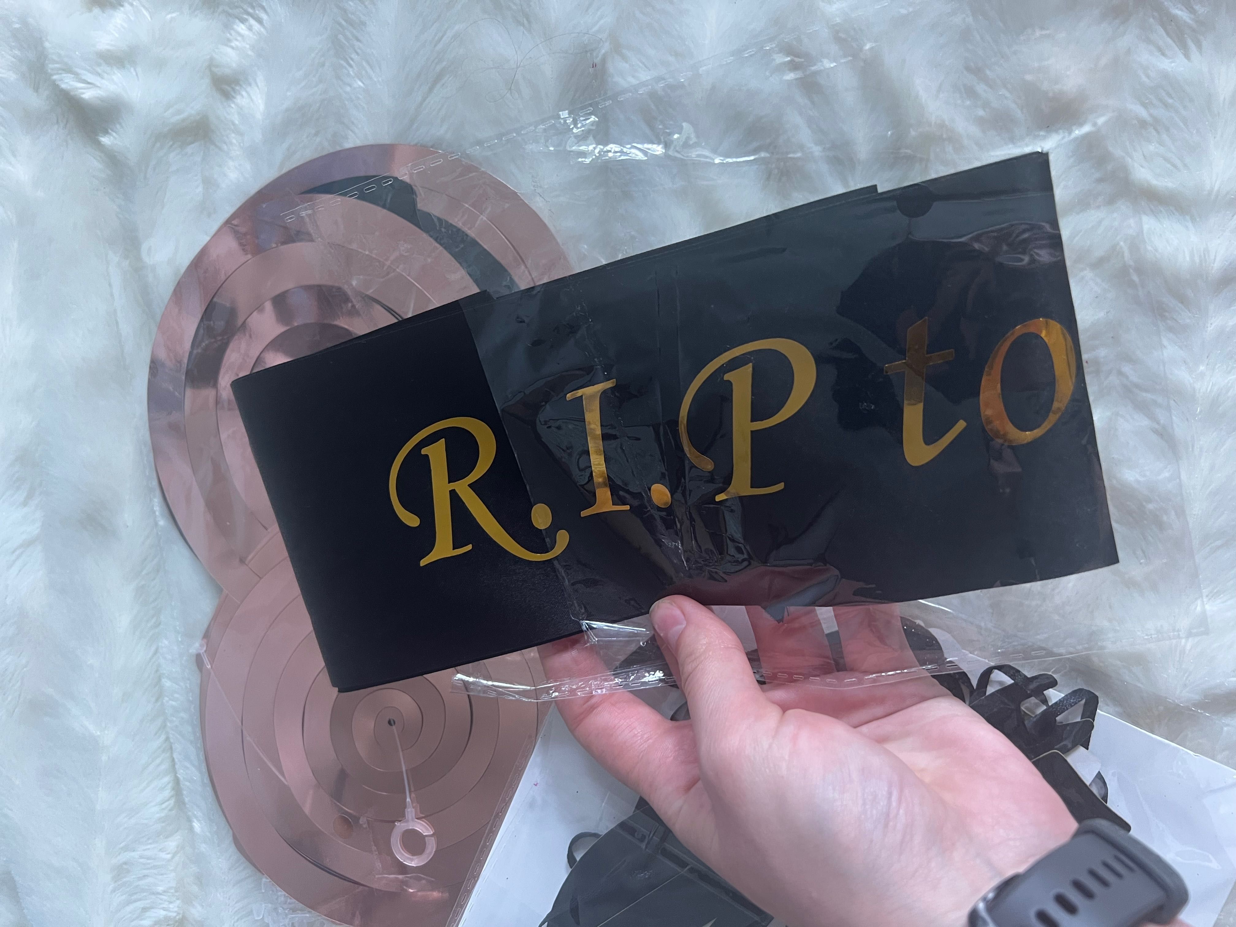 Ozdoby 30 urodziny rip twenties szarfa balony napis trzydziestka