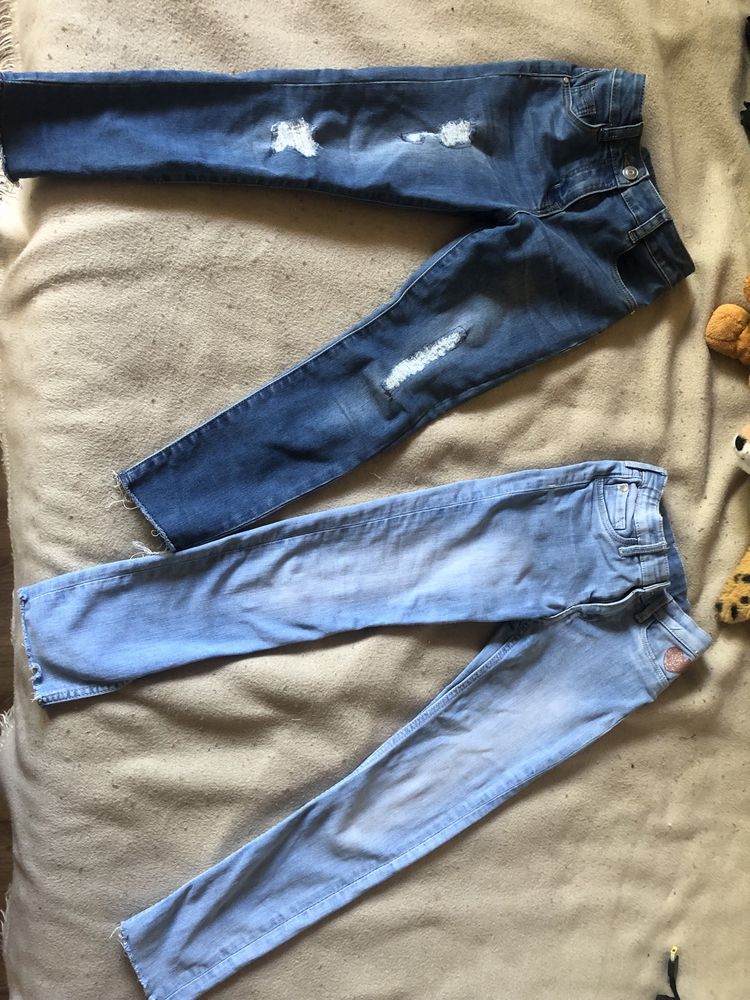Spodnie jeansowe dziewczęce 122