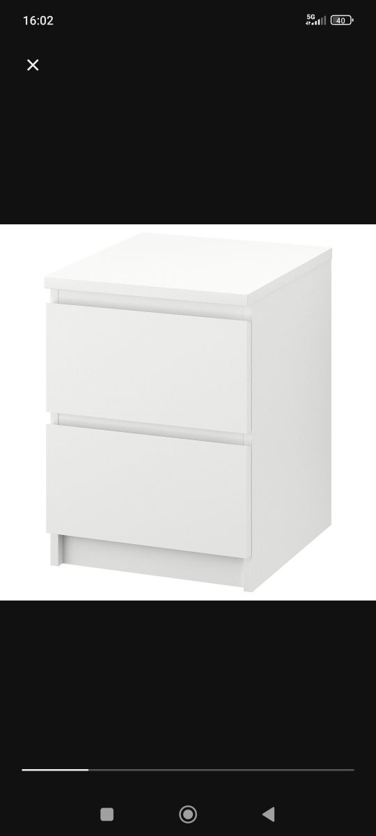 Mesa de cabeceira Malm ikea