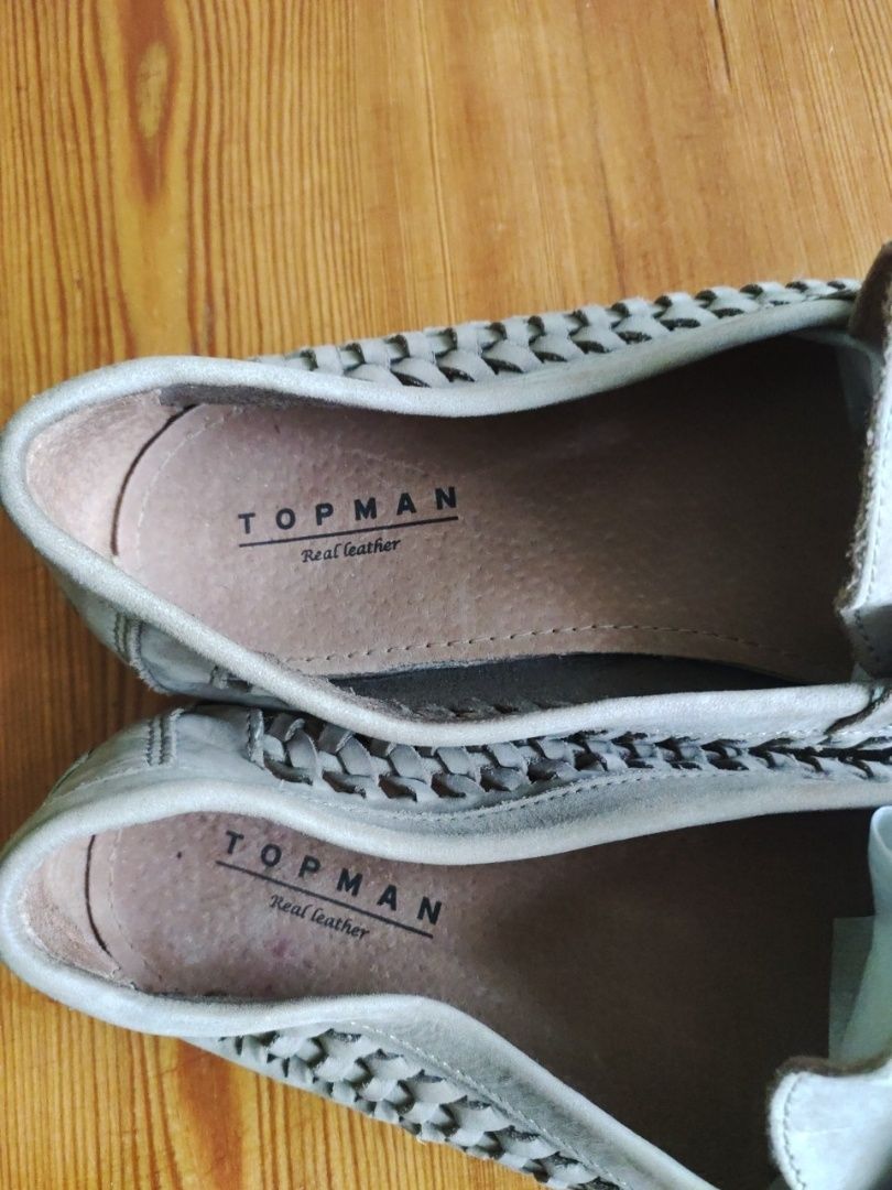 Туфлі чоловічі лофери з перфорацією Topman, оригінал.