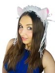Oryginalna opaska MyAlterEgo kocie uszka cosplay biała
