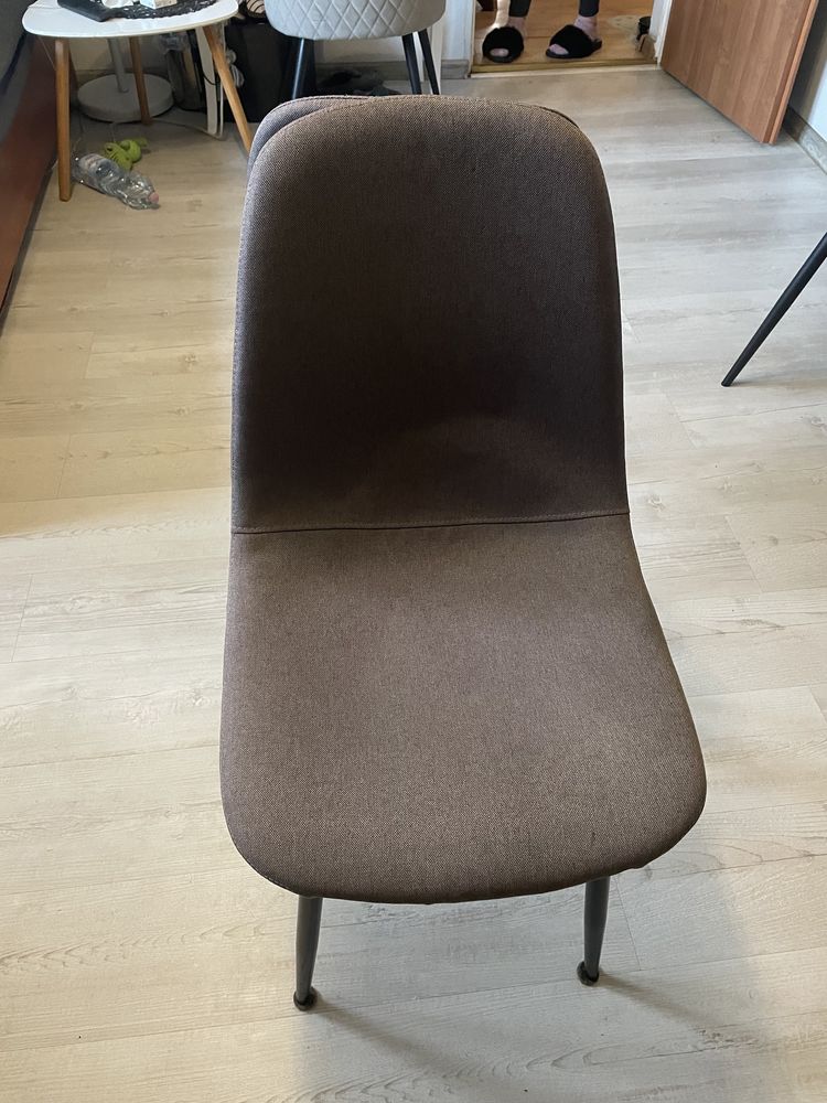 Krzesło szare komplet 2 sztuki