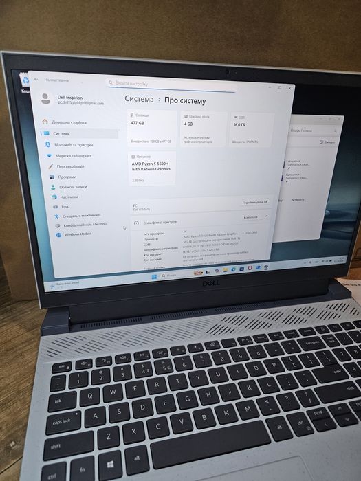 RTX 3050 80w Dell G15 r5 16/512gb 15.6FHD 120Hz