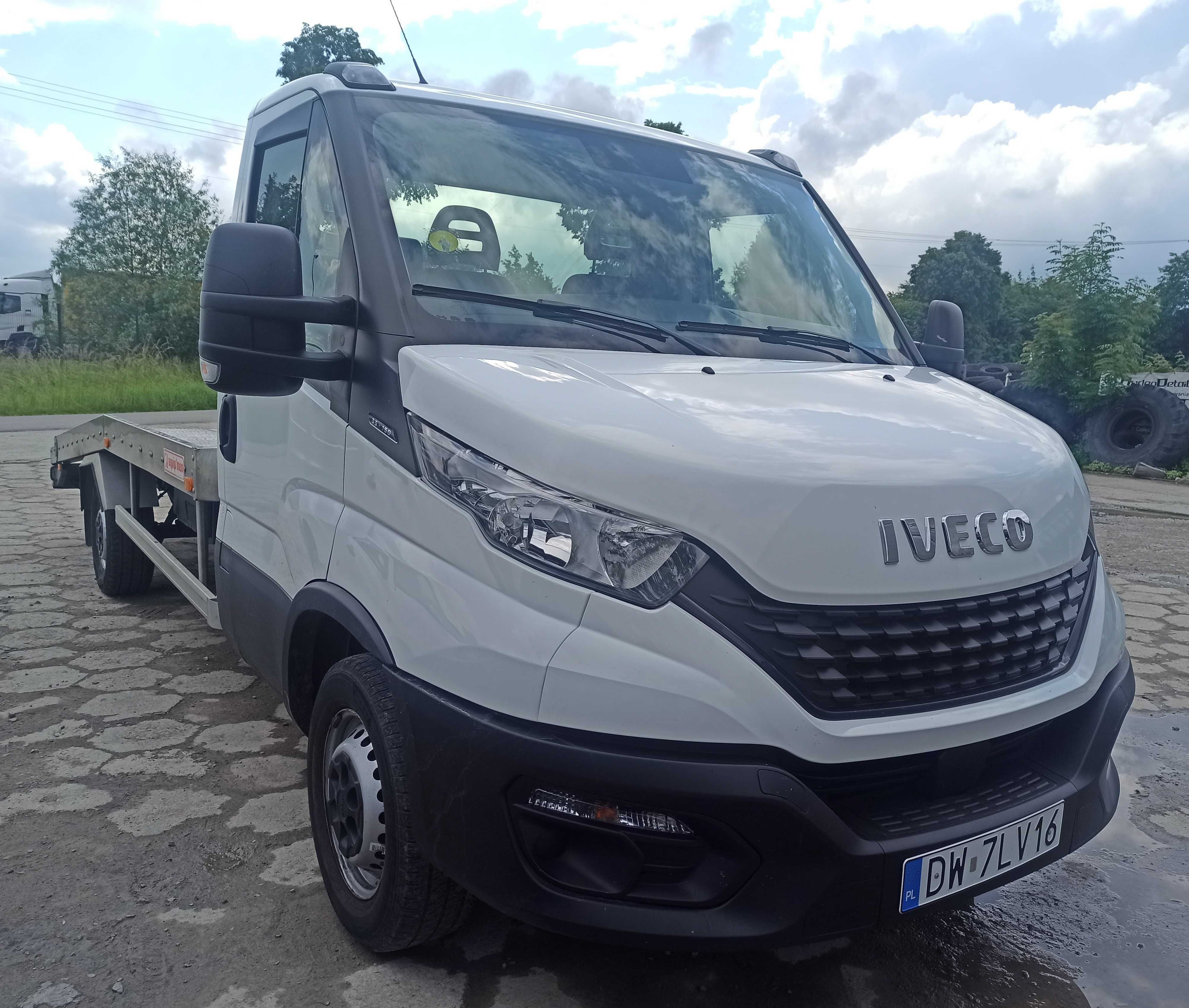 Wynajem Autolawety Iveco Laweta najazd wciagarka