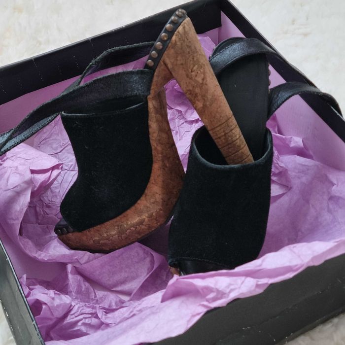 Damskie buty sandały Herve Leger Frida black day sandal rozm.36 22,5cm