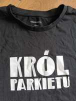 T-shirt męski czarny "Król parkietu" rozm. L Reserved, koszulka męska