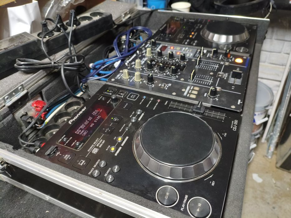 Konsola dj Pioneer cdj 350 djm 400 zestaw case