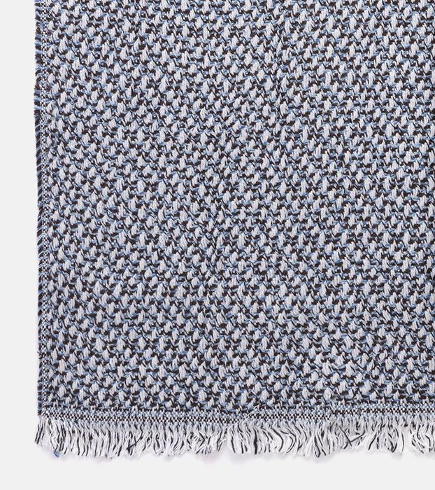 Niebieskobiały szalik Aria