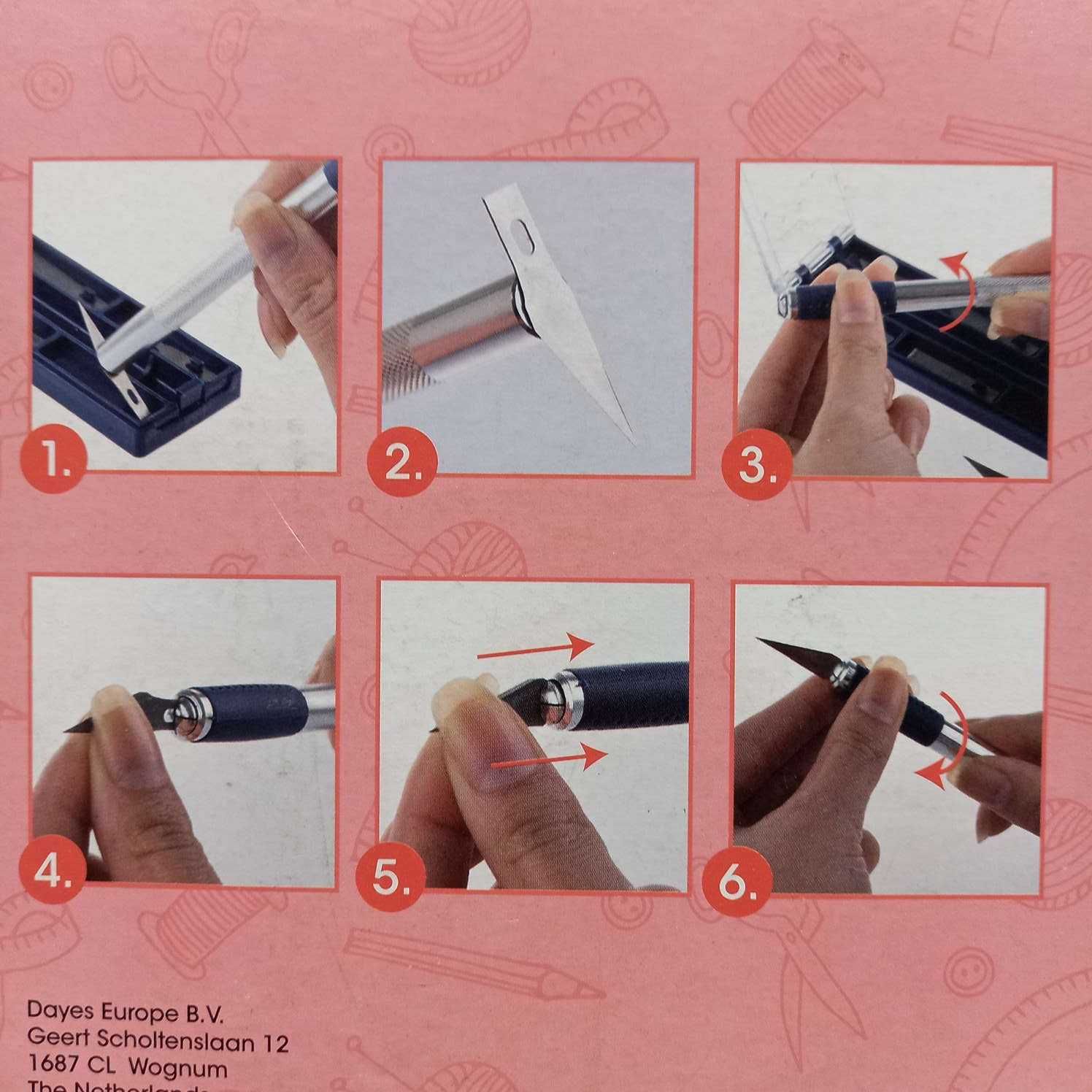 Noże precyzyjne z systemem magnesowym 7 części do rękodzieła gliny