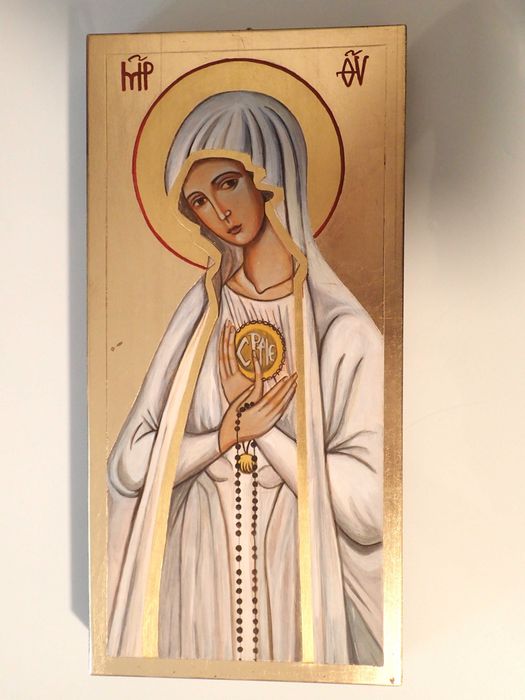 Ikona współczesna na desce