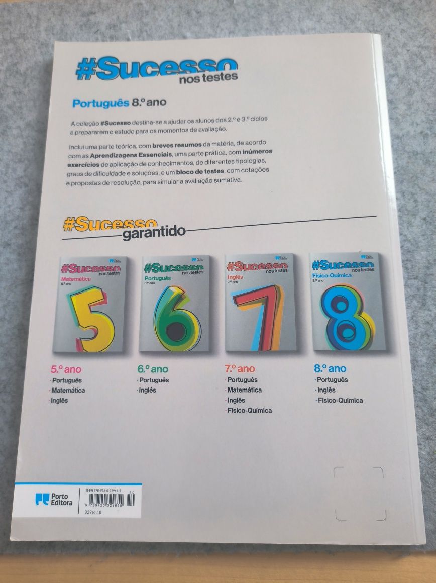 Livro sucesso nos testes português 8°ano