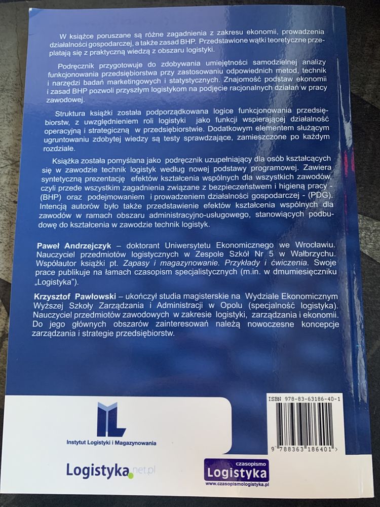 Podstawy funkcjonowania przedsiębiorstw dla logistyków