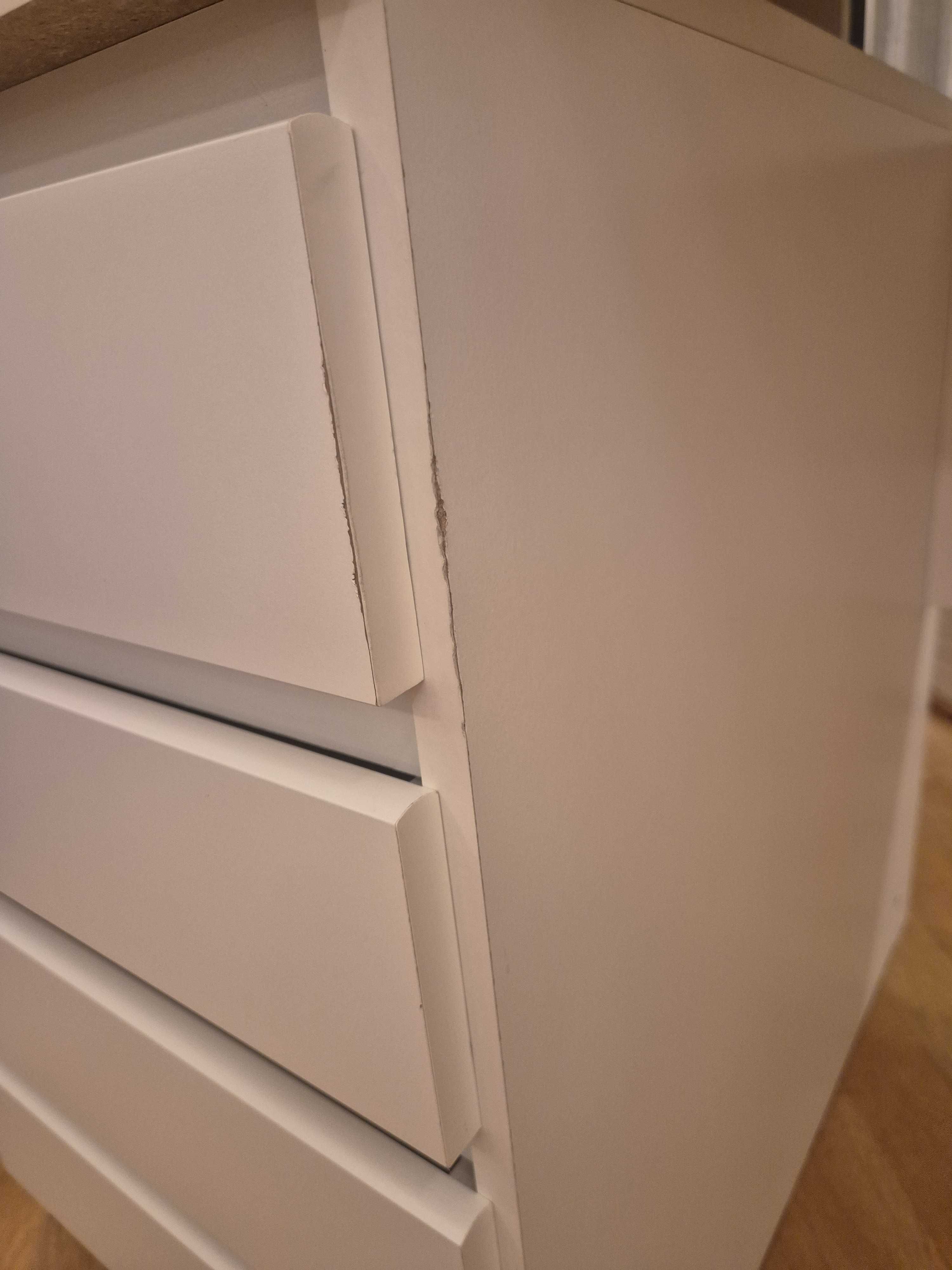 Biurko 118 x 60 x 75 białe + krzesło biurkowe