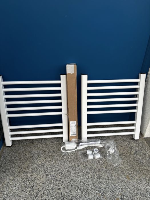 Grzejnik łazienkowy i grzałka 2 szt