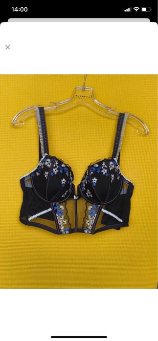 Невероятно шикарный нарядный бюстгальтер корсет с вышивкой