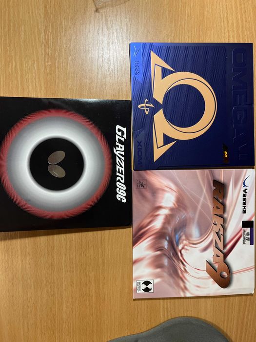 Накладки Xiom, Butterfly, Yasaka