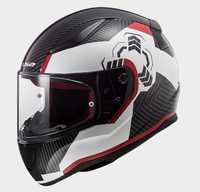 Kask integralny LS2 RAPID GHOST WHITE BLACK rozm. XXL 63-64 cm