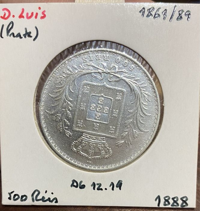 Moeda 500 Reis D. LUIS 1888