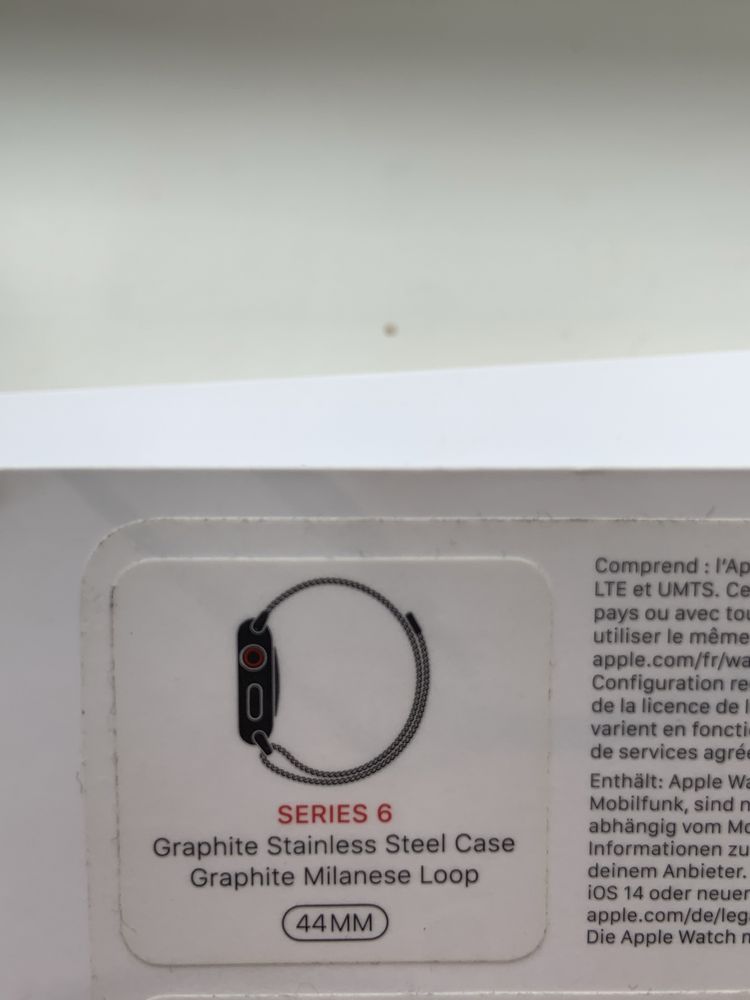 Apple Watch s6 44mm stainless steel graphite б/у