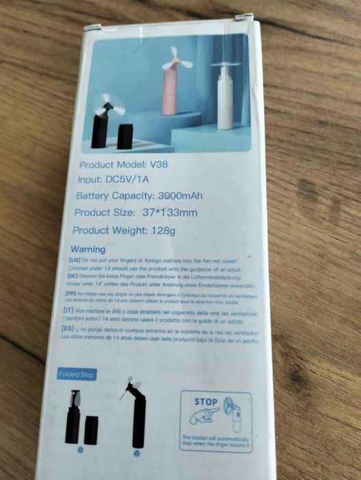 Mini wentylator podróżny