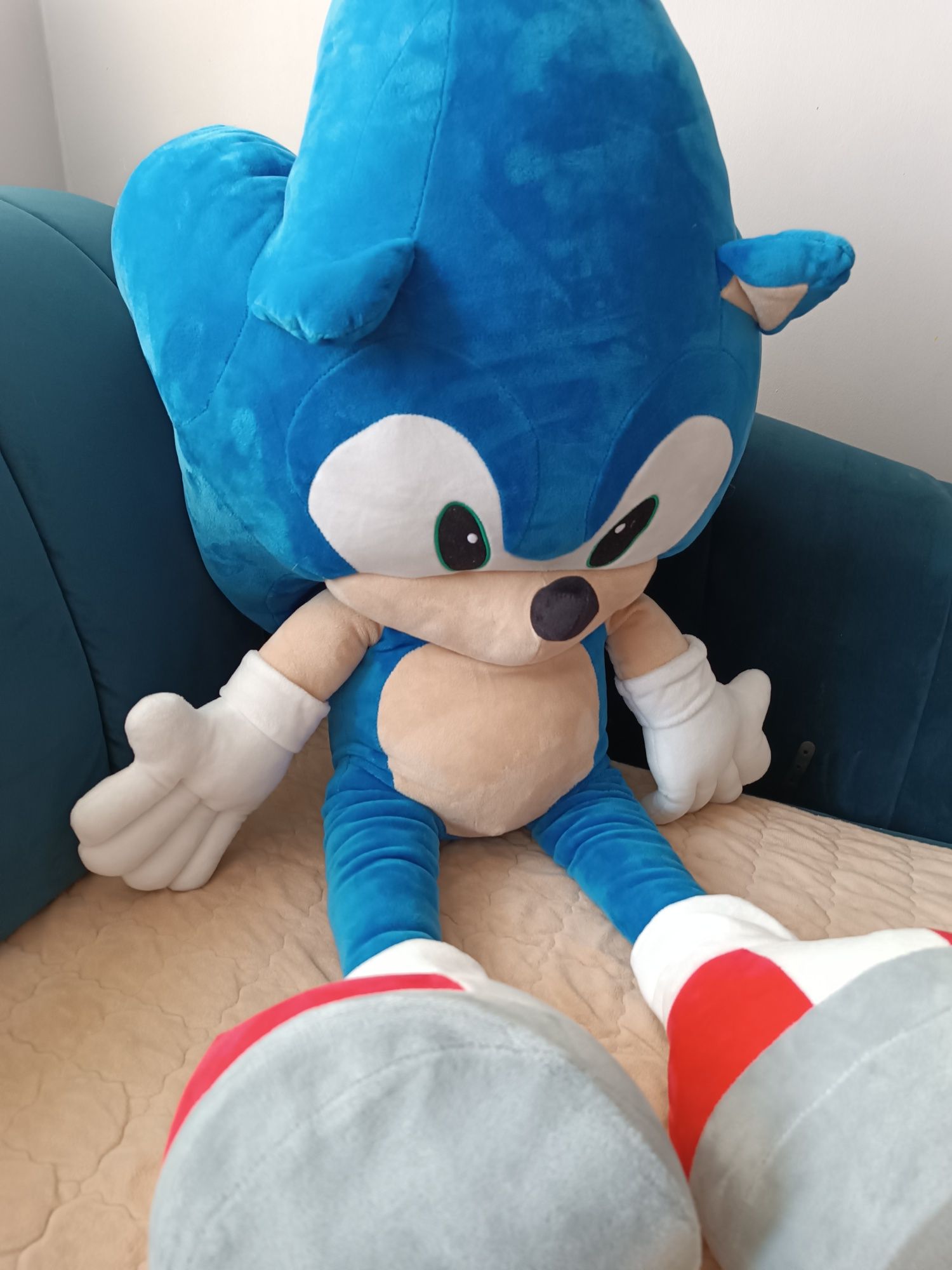Pluszak maskotka Sonic bardzo duży 90 cm
