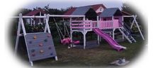 Plac zabaw Monster dwa domki Kompletny zestaw WYSYŁKA