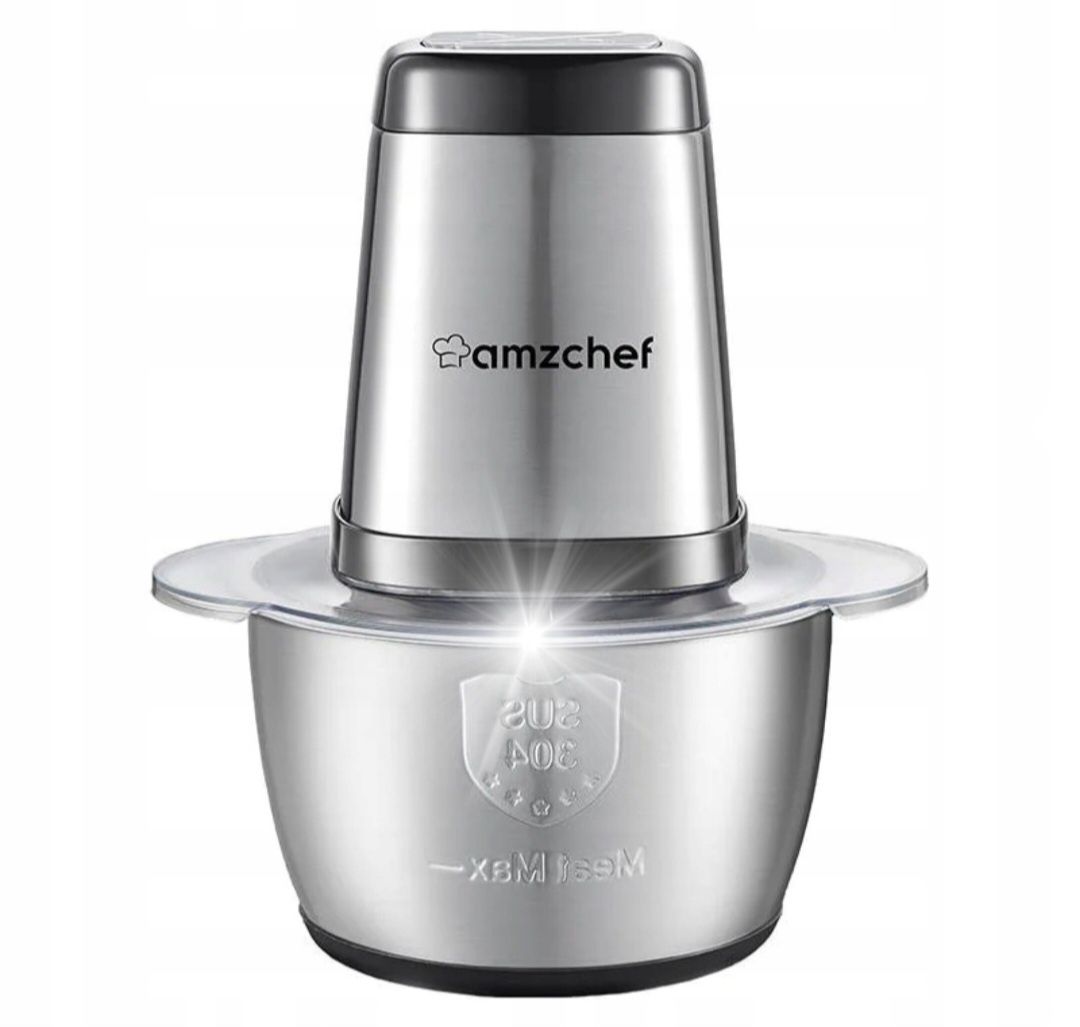 Rozdrabniacz Amzchef HC - 1229 Blender Siekacz metalowy 1,5l